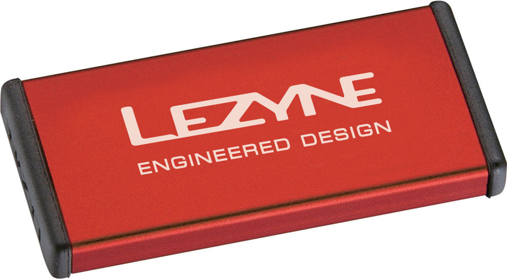 Lezyne kit de reparación metal (6 parches) rojo