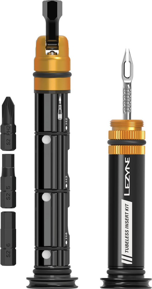 Kit de doble inserción para tapones de manillar Lezyne