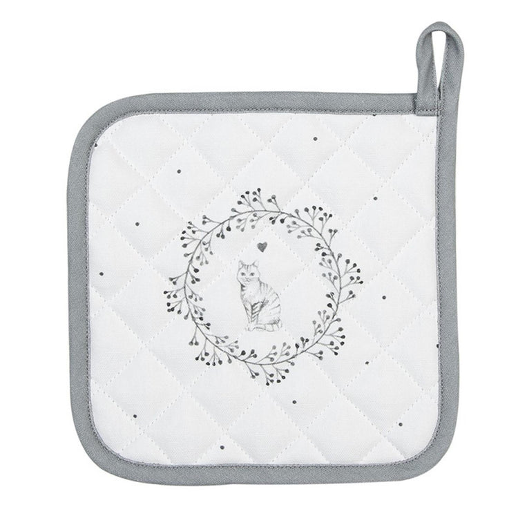 Clayre eef agarradera gato 20x20cm
