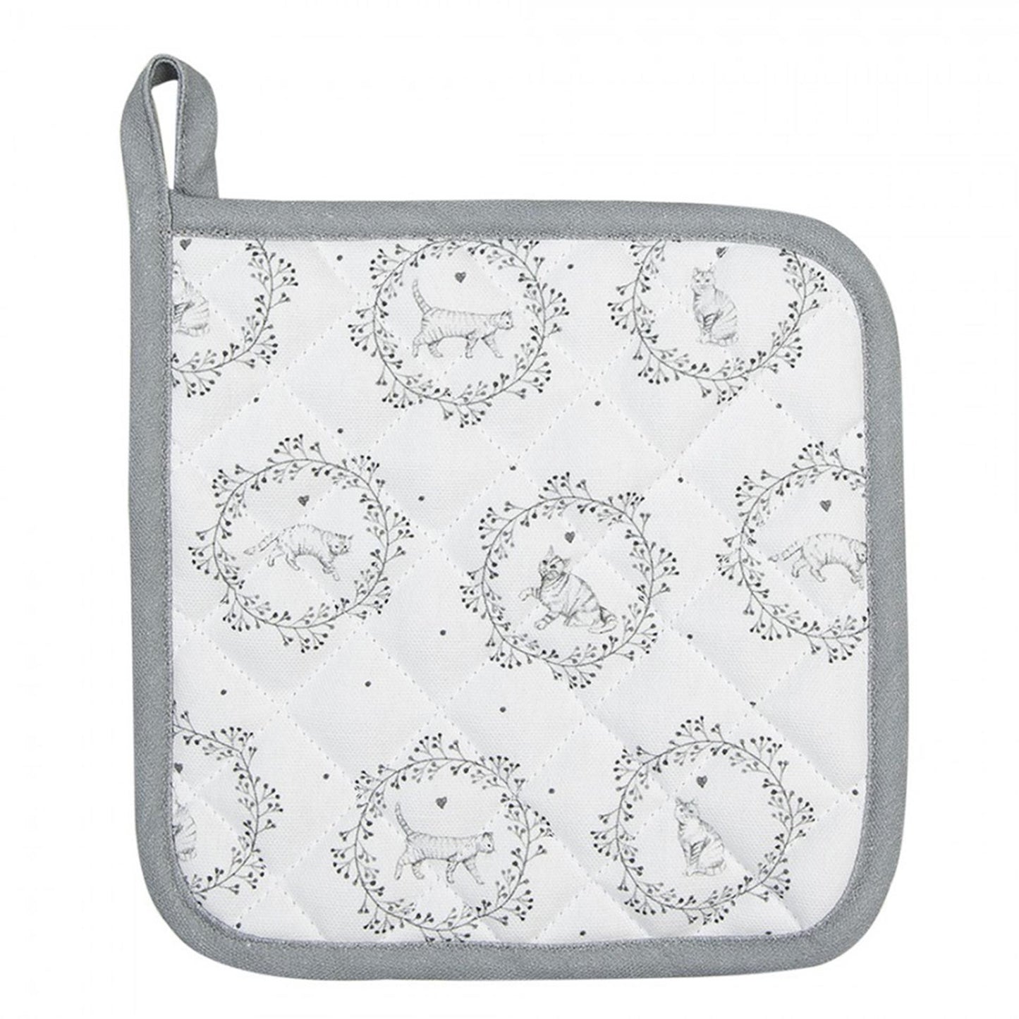 Clayre eef agarradera gato 20x20cm