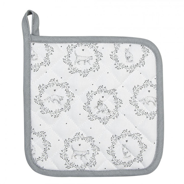 Clayre eef agarradera gato 20x20cm