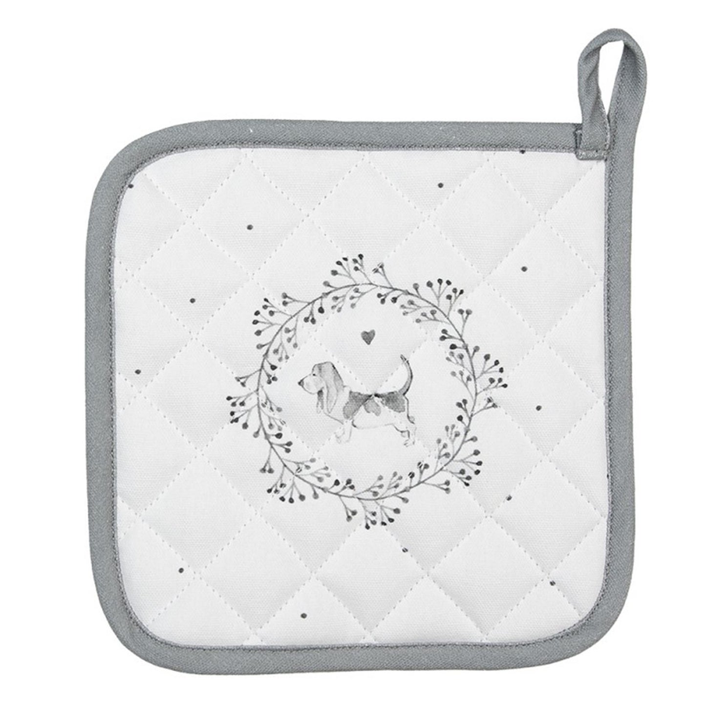 Clayre eef pannenlap hond 20x20cm