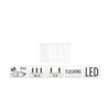 Barriera luminosa lampeggiante LED bianco caldo 189 LED 200x70cm