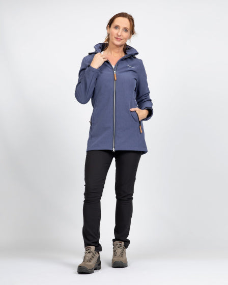 Life Line Kya Softshell Parka Ladies Dark Blue Size XL