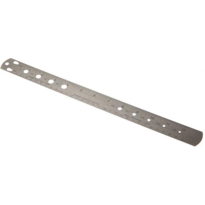 Icetoolz liniaal en meetlat 31cm voor spaken, rvs