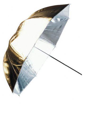 Linkstar Flitsparaplu PUK-84GS Silver Gold 100 cm (reversible)