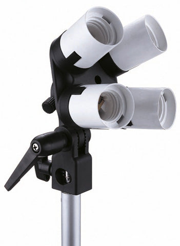 Soporte de lámparas Linkstar LH-4U para 4 lámparas + soporte paraguas + soporte de inclinación