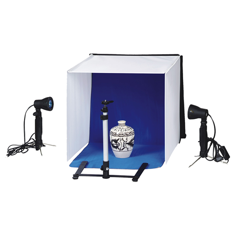 LinkStar Recordbox set PBK-50 50x50 pieghevole + lampade da 2x50w