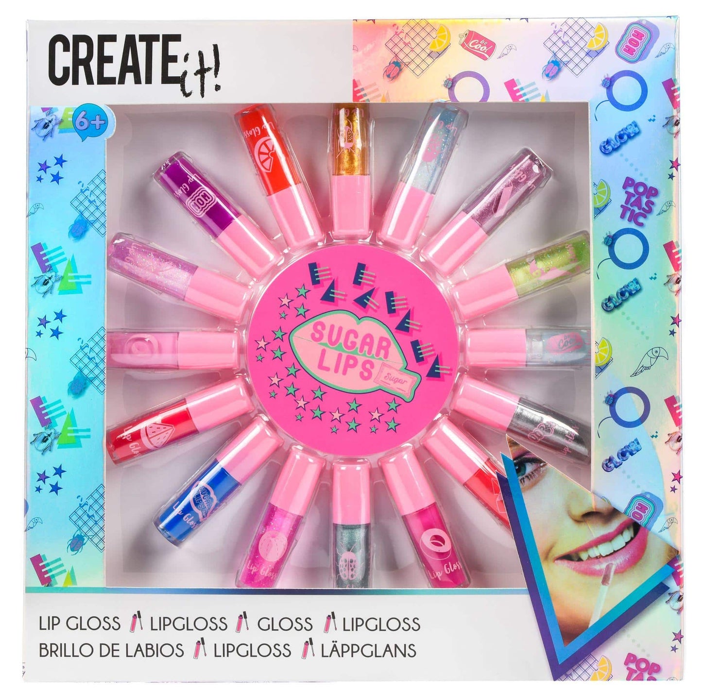 Create It! Poptastic Mini Lipgloss, 16dlg.