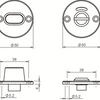 Lips beslag rond rozet | rond | vrij-bezet | geborsteld rvs | deurdikte 40mm en 54mm - 10020954