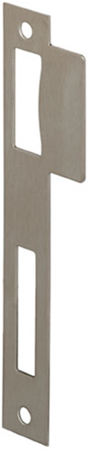 Lips spu2420r contropiastra per serratura diurna e notturna | arrotondato | acciaio inossidabile | 166x24mm - 7170373