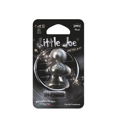 Ambientador para coche little joe almizcle metalizado