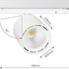 Lival Faretto LED da binario trifase 34w 3000k bianco 50gr lival caffetteria - 5050611