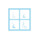 Nellie's choice • layered combistencil set flower corner-2 4stuks