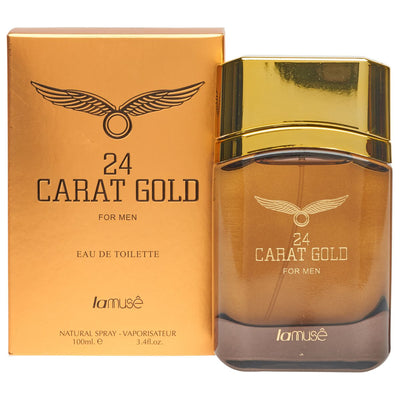Lamusê Lamuse Eau de Toilette Spray Men 24 carati oro 100 ml