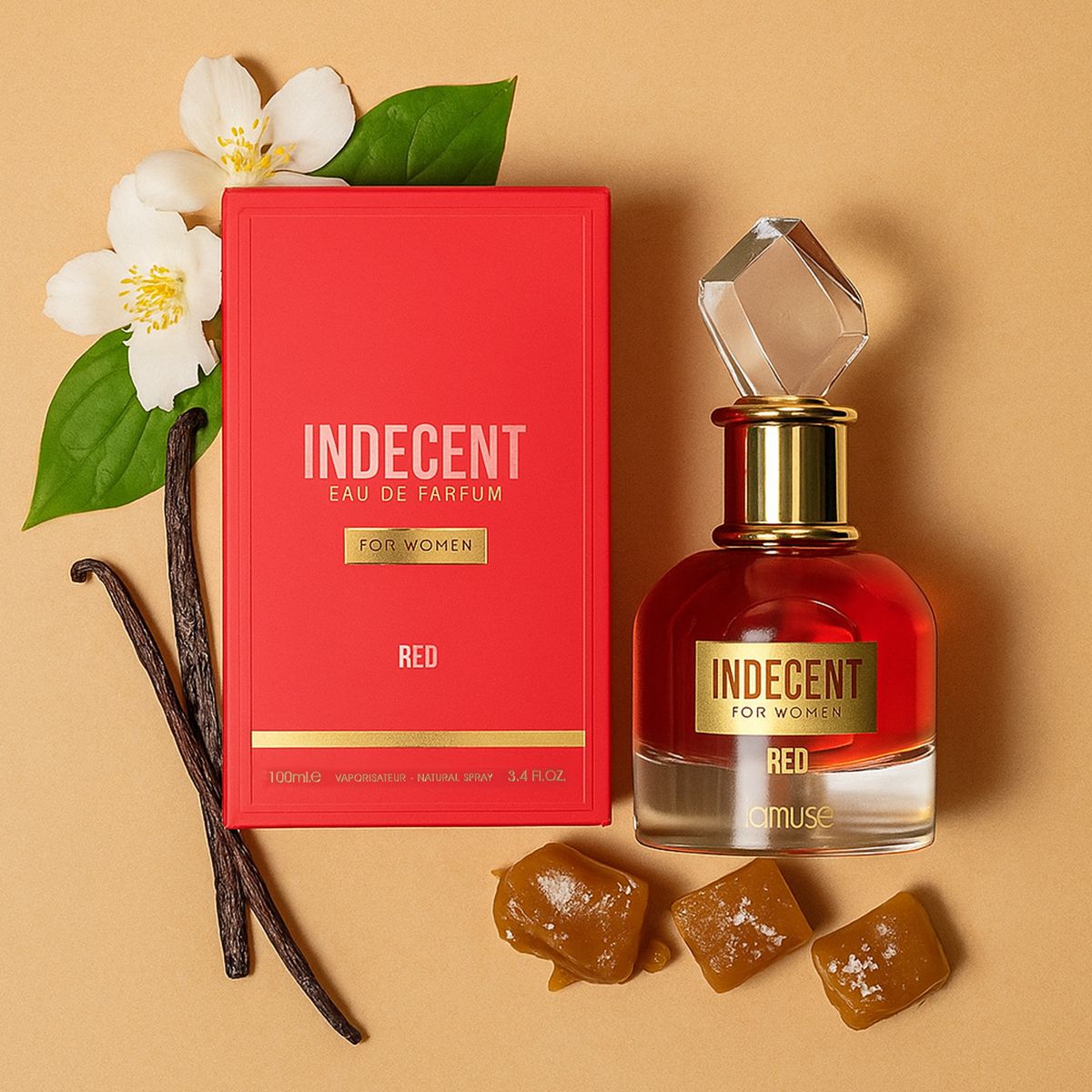 Lamusê lamuse eau de parfum indecente rosso da donna 100ml