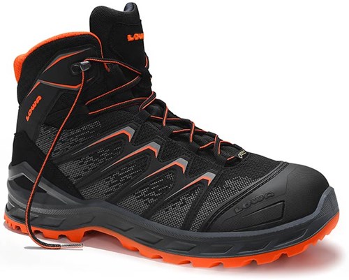 Lowa veiligheidsschoenen lowa werkschoen larrox work gtx mid 5460 s3 | zwart | maat 41 - 00.159.002.41