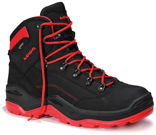 Lowa veiligheidsschoenen lowa werkschoen renegade work gtx mid 5652 s3 | rood | maat 40 - 00.160.164.40
