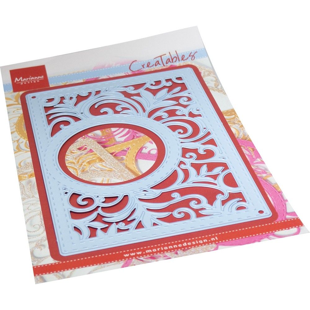 Design Marianne • fustella da taglio creativa rettangolare swirly