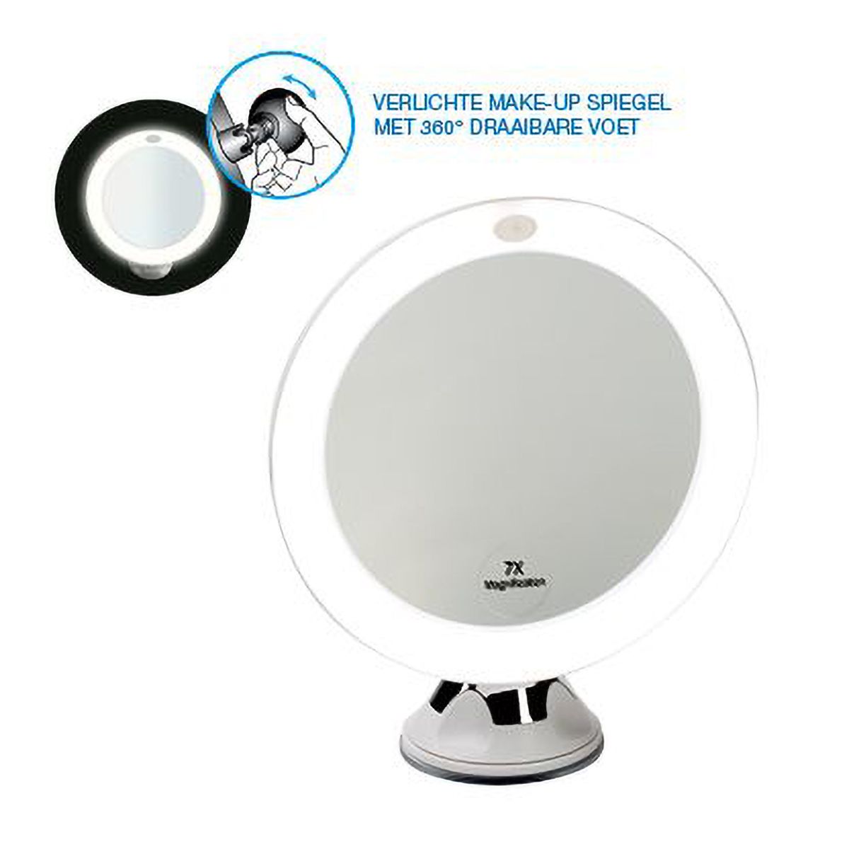 Specchio JVDL con luce e aspirazione 7x