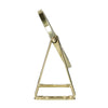 Lsp spiegels spiegel op frame voet goud 22cm 3x vergrotend