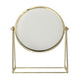 Jvdl Spiegel on frame foot Gold 22cm 3x magnifying