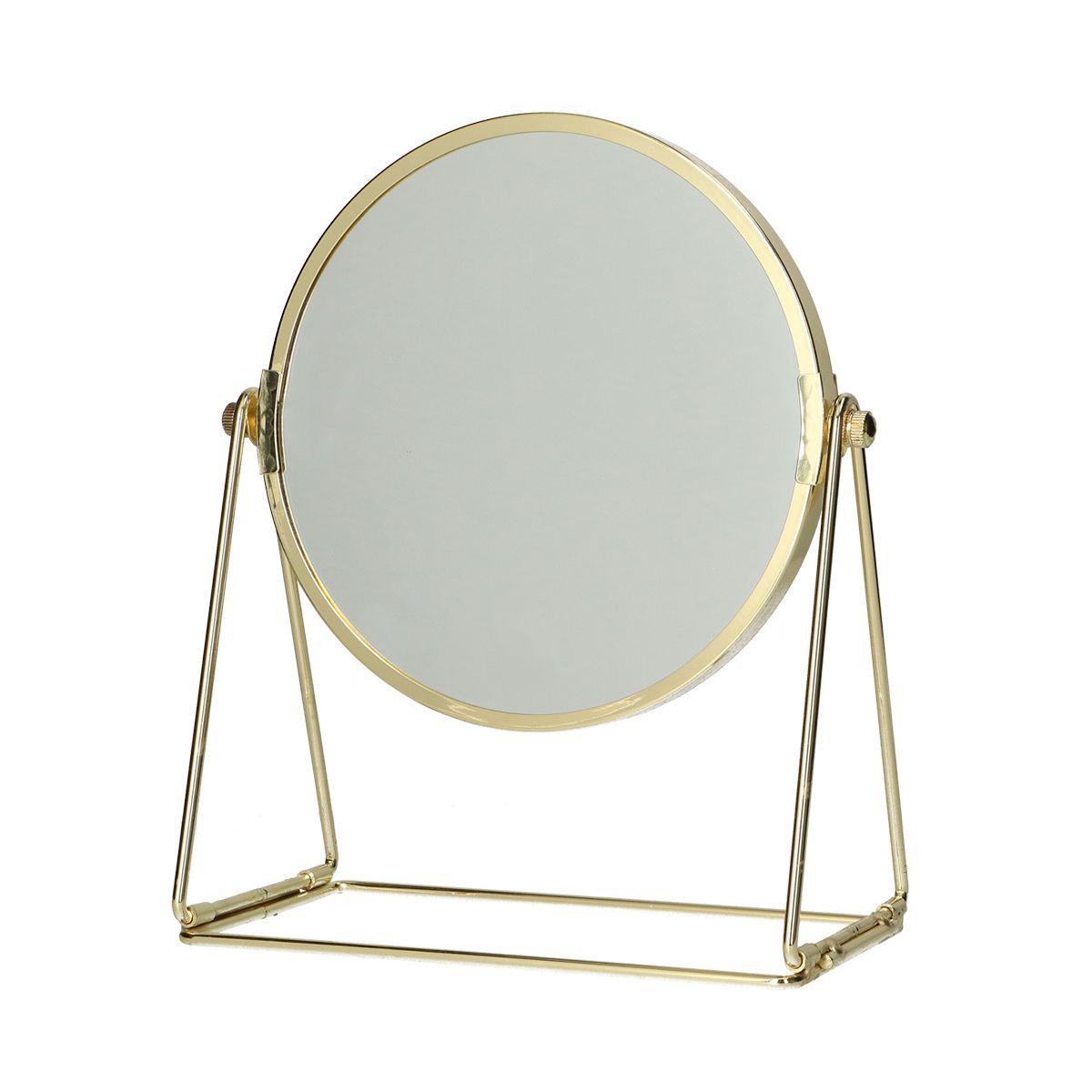 Lsp spiegels spiegel op frame voet goud 22cm 3x vergrotend