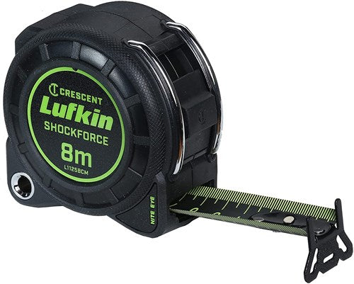 Lufkin metro a nastro shockforce nighteye 30mmx8m cm nero - l1125bcm l1125bcm