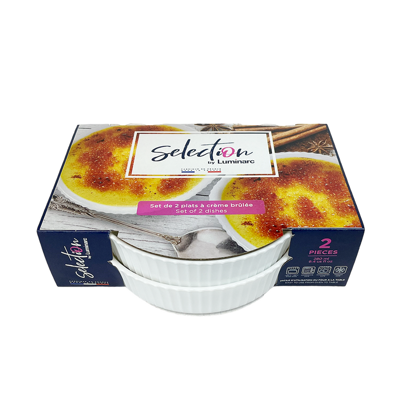 Piatti per crème brûlée Luminarc Selection 14,5x14x3cm 2 pezzi