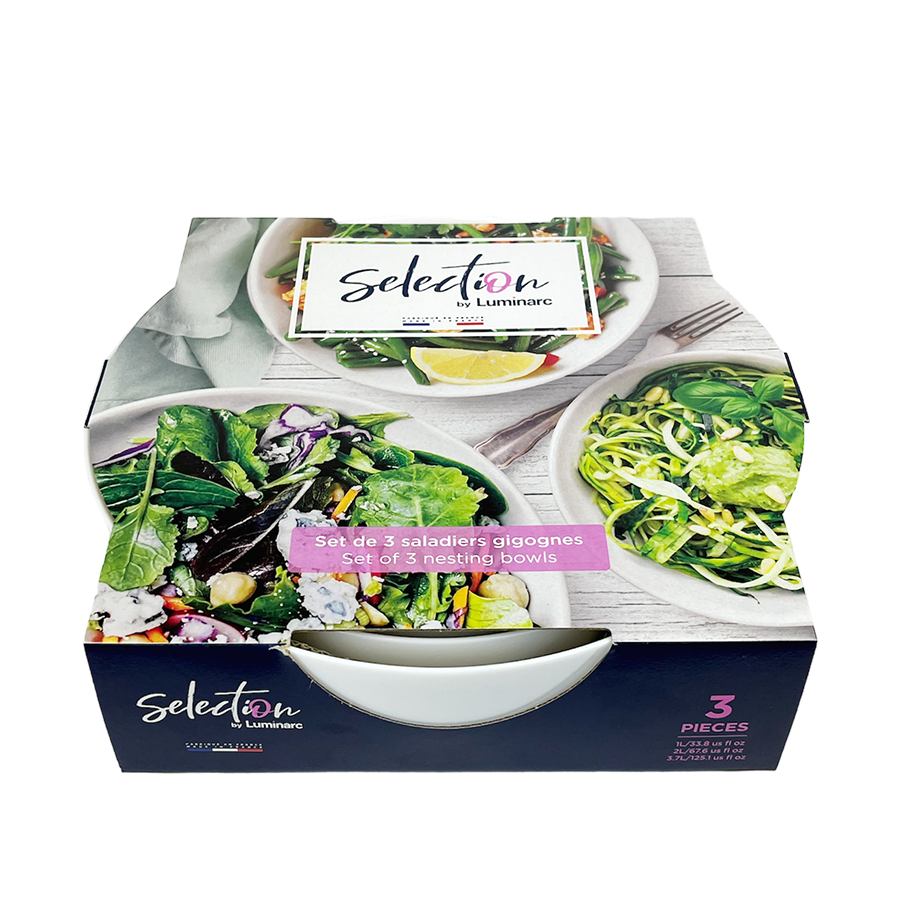 Ensaladeras selección Luminarc 3 piezas