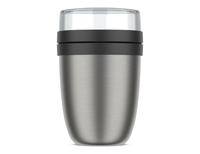 Mepal lunchpot ellipse - geïsoleerd - nordic black - 500 ml + 200 ml