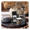 Fodera per cuscino Ambiente Luxury Trees nera