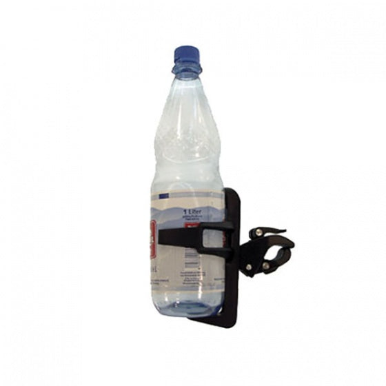 Soporte de botella M-onda de plástico negro inclinable