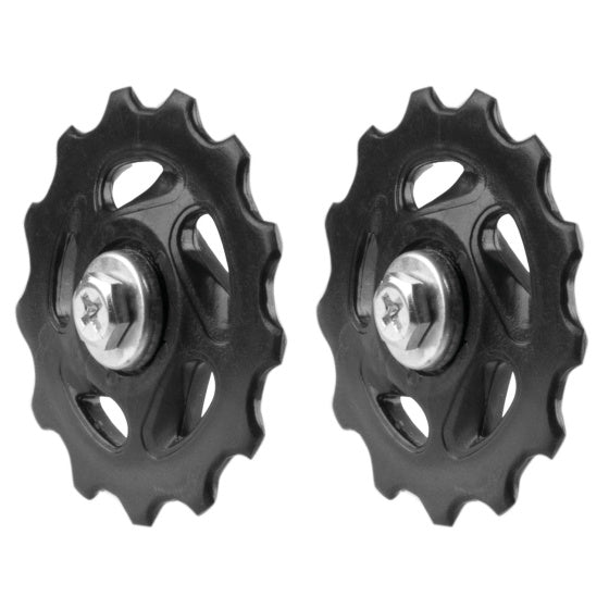 Ruote deragliatori m-wave 13 denti Ø 50 mm neri 2 pezzi