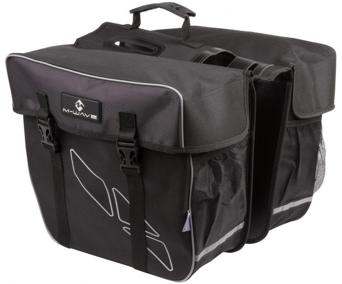 Sacca a doppia bicicletta M-wave Amsterdam 30l nero grigio