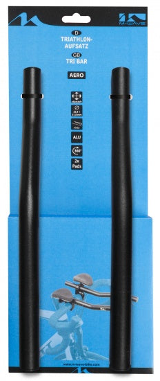 Manillar M-Wave Triatlón Aero 25.4 350 31.8 mm Negro