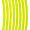 M-Wave Reflecterende Stickers Wit + Geel 16 Stuks