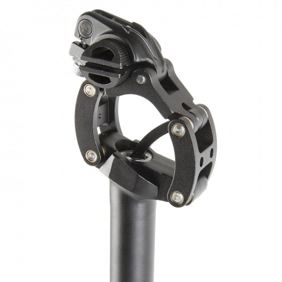 Asiento de onda M después de la primavera paralelograma 27.2 x 350 mm de aluminio negro