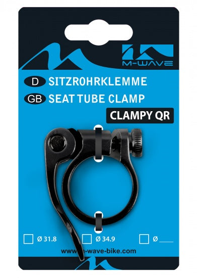 M-Wave Seat Pap Clip con Tensioner 31,8 mm nero (pacchetto sospeso)