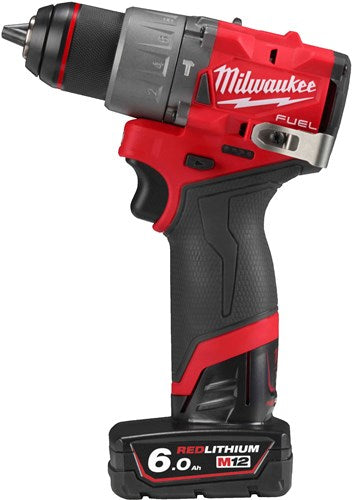 Milwaukee m12 fpd2-602x | m12 fuel accu klopboormachine (2x 6.0ah accu) - 4933479870