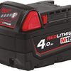 Milwaukee m18 b4 accu (18 v 4.0 ah li-ion) - 4932430063