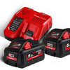 Milwaukee m18 hnrg-552 - m18 hb5 duo pack 18v 5.5ah ad alto rendimento + caricabatterie m12-18fc