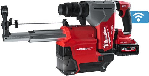 Milwaukee m18 onefhpx del-552c | Trapano a percussione sds-plus con aspirazione polvere | impostare | 2 batterie da 5,0 Ah - 4933478498