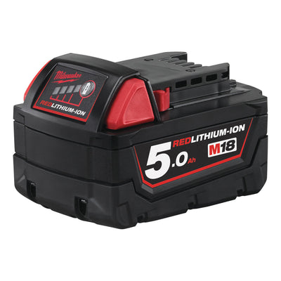 Batería milwaukee m18 b5 (ion de litio de 18 v 5,0 ah) - 4932430483