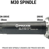 Praxis Bottom Supracket Adapter M30 Road MTB 68-73 mm