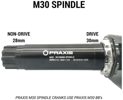 Adattatore di staffa inferiore Praxis M30 Road MTB 68-73mm
