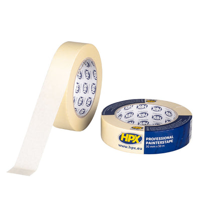 Cinta adhesiva Hpx 60°c | blanco crema | 30mm x 50m - ma3050 - ma3050