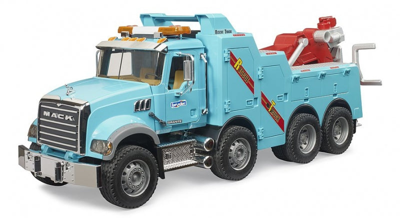 Camion mack in granito e camion di rimorchio con luce e suono