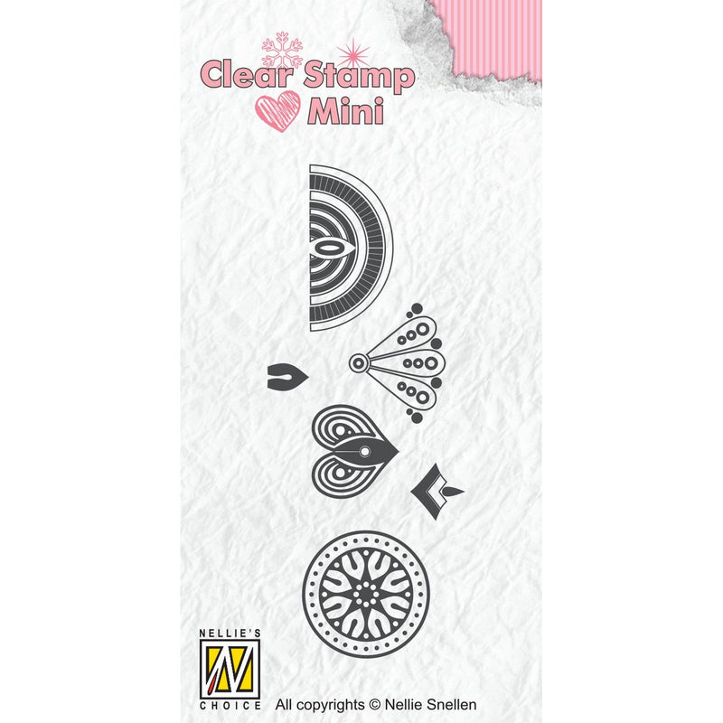 Nellie's choice • clear stamps mandala mini bloem-3