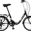Magic Marne Folding Bike da 20 pollici unisex 6v V-Brakes Black